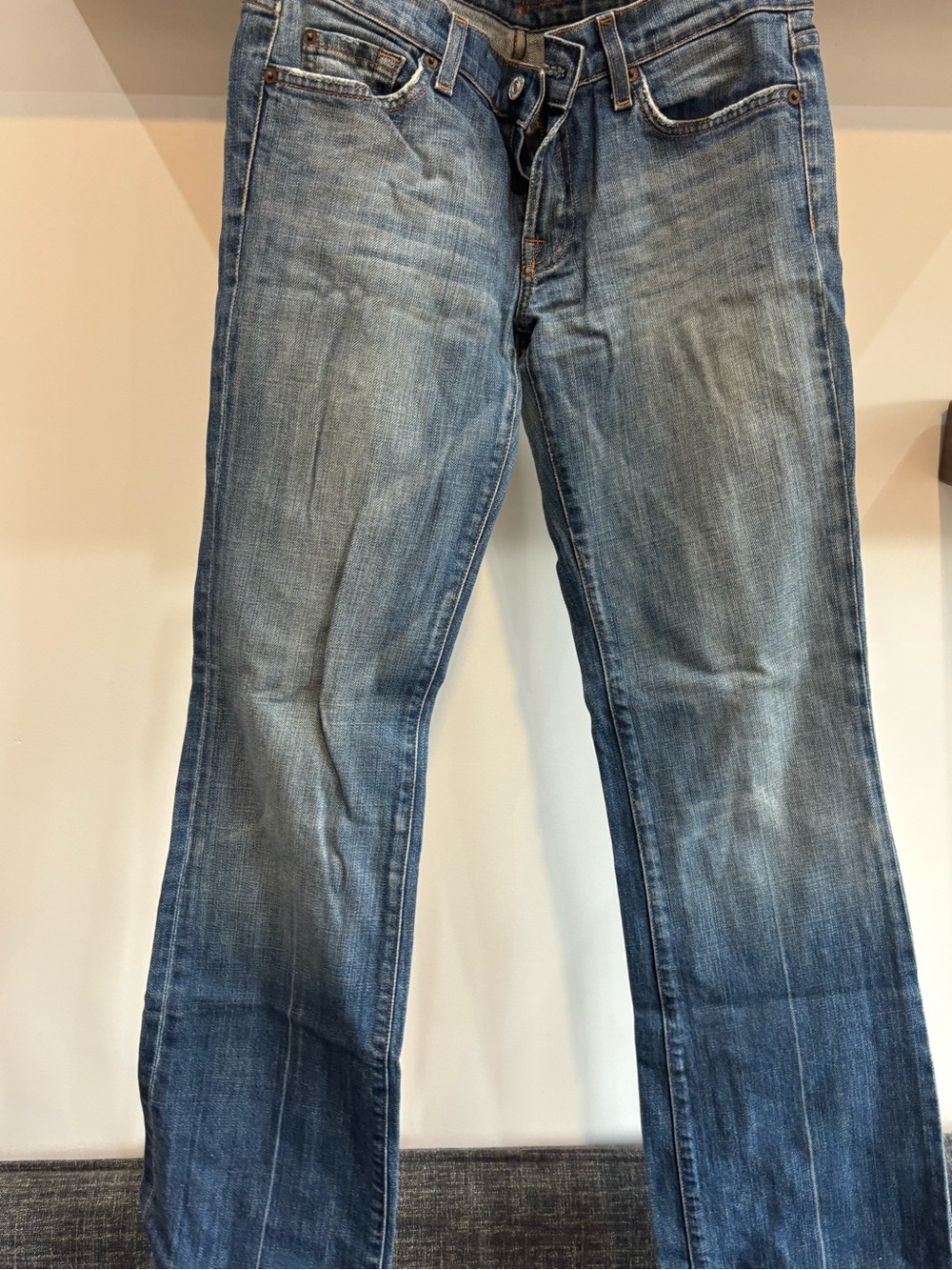7 For All Mankind Women's Medium Blue Boot Cut Jeans